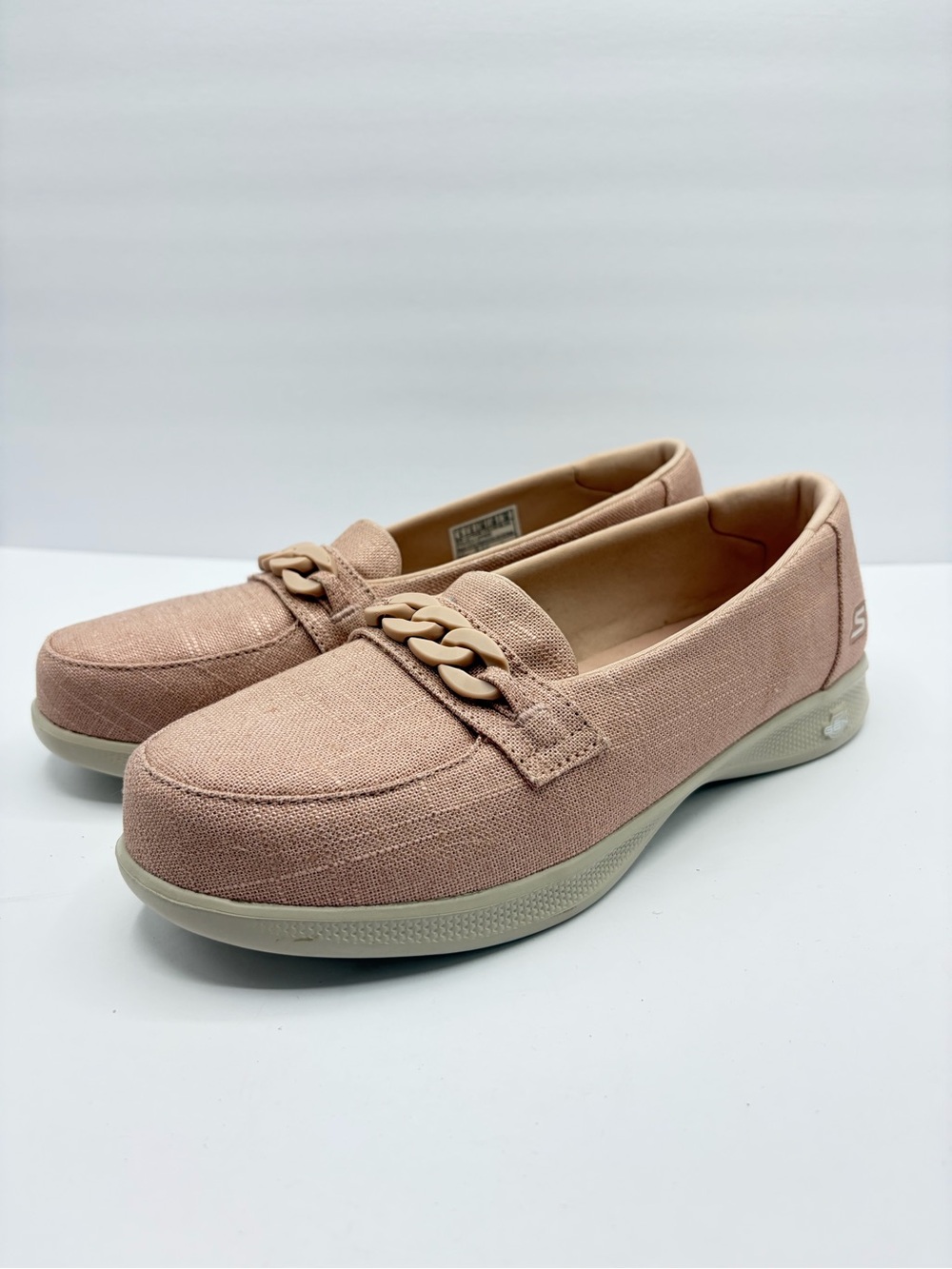 Skechers Women's Sz 9 GO Step Lite Loafer Slip-Ons Charming Blush Pink Vacation